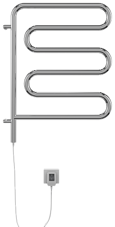Электро 25 Ш-обр 450х570 поворотный Полотенцесушитель  TERMINUS Саранск - фото 2