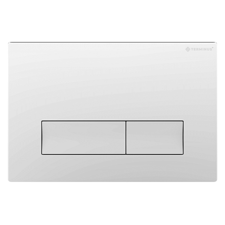 Клавиша смыва для инсталляции Terminus Classic кнопка прямоугольник цвет белый Саранск - фото 1